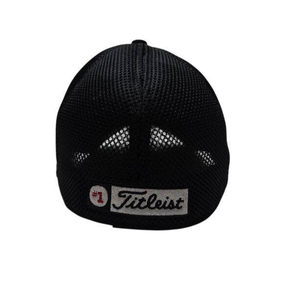 Titleist FJ Hat Cap Fitted Mens Large XLarge Black Mesh Golf Pro V1 New Era - Picture 6 of 10